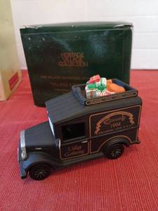 lot 1196 image: Department 56 North Pole Series Kringle Street Town Tree Special Edition Collectible Village Express Van