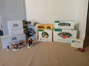 lot 1302 image: Heritage Village Collection Christmas Figurines Lot North Pole  Department 56 Accessories