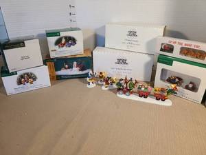 lot 1315 image: Department 56 North Pole Series Holiday Figurine Lot,