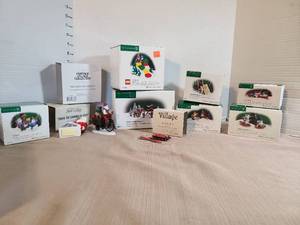 lot 1328 image: Department 56 North Pole Series Holiday Collectible Figurines Lot