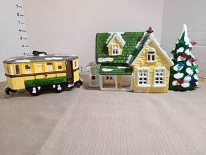 lot 1364 image: Department  56 Nantucket Hoise and Main Street  trolley Car