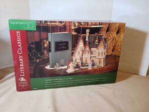 lot 2012 image: Department 56 Great Expectations Satis Manor Set of 4 Plus Book