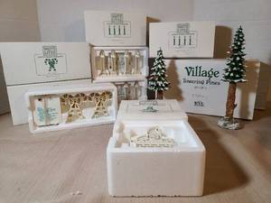 lot 2037 image: Brite Lites Lighted Village Accessory Lot Set of Candles Santa