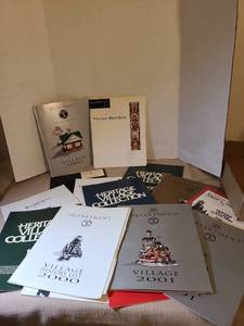 lot 2068 image: Department 56 Heritage Village Collection Brochures Catalogs Lot