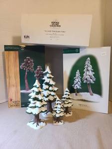 lot 2069 image: Department 56 Heritage Village Collection Village Porcelain Pines