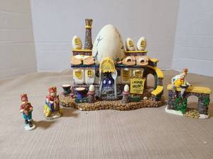 lot 2085 image: Department 56 Storybook Village Humpty Dumpty Cafe 1997