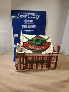 lot 2115 image: The Original Snow Village Ryman Auditorium Handpainted Ceramic
