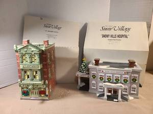 lot 2118 image: The Original Snow Village St. Anthony Hotel 1886 Handpainted Ceramic
