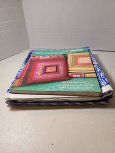 lot 2173 image: Kaffe Fassetts Brilliant Little Patchworks 20 Stitched and Patched Projects and fabric