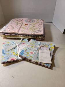 lot 2249 image: London fabric charm pack floral botanical print