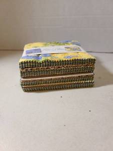 lot 2255 image: True Blue by Eleanor Burns Fabric Charm Pack Bundle Quilt Squares