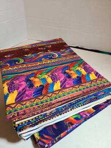 lot 2348 image: Colorful Patterned Fabric