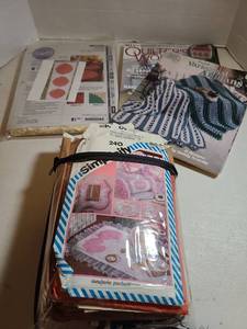 lot 2353 image: Lot of Sewing and Quilting Craft Books and Magazines fabric