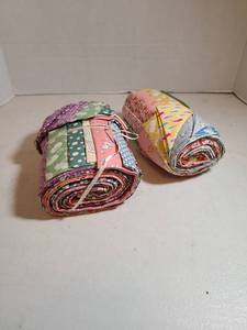 lot 2365 image: Fabric Quilt Rolls Bundle