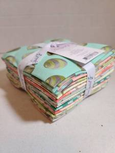lot 2384 image: Fabric Bundle Stack Assorted Colors Prints with Labels