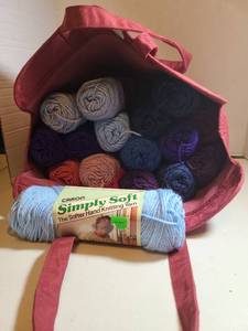 lot 2415 image: Caron Simply Soft Hand Knitting Yarn Lot Multiple Colors