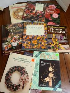 lot 2514 image: Flower arranging and wreath books.