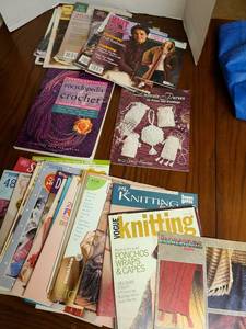 lot 2517 image: Crochet and knitting books and magazines