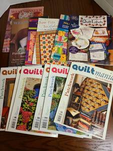 lot 2523 image: Quilting books and magazines plus quilt labels.