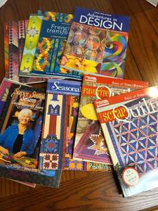 lot 2527 image: Quilting books.