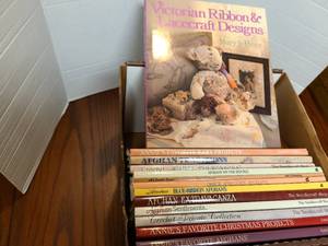 lot 2530 image: Crochet and Victorian Ribbon and Lace craft Designs books