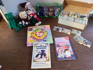 lot 3106 image: Ty Beanie Babies Collection Lot Plushes Cards Guides Membership Kit