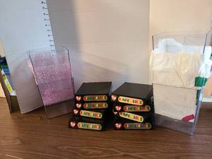 lot 3110 image: Ty Beanie Babies Display Storage Boxes