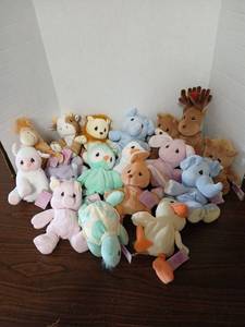 lot 3401 image: Precious  Moments  plush animals