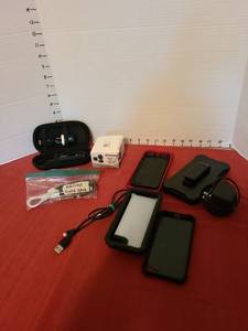 lot 7039 image: Mixed Phone Accessories Lot Cases, Portable Power Bank, USB Cable, Charger