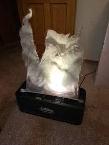 lot 7100 image: Enferno American  DJ with flame effect, bulbs need replaced, 8.5x24x10
