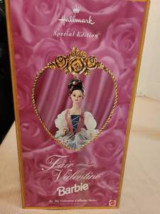 lot 7119 image: Fair Valentine Barbie,  1997