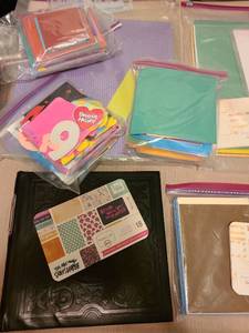 lot 7133 image: Scrapbooks and supplies