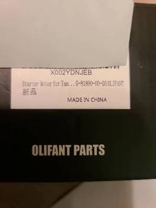 lot 7141 image: Olifant Starter Motor for Yamaha G-81890-00-00 High Performance