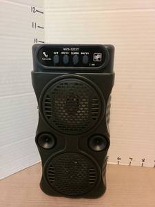 lot 7174 image: Karaoke MZS-3223T Portable Speaker System with Dual Drivers