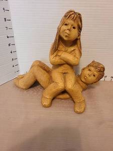 lot 7183 image: Signed Lee Bortin sculpture, 9.5in tall