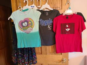 lot 7200 image: Juniors tops and a dress, size 14
