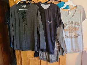 lot 7202 image: Ladies tops, assorted sizes.