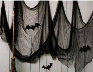 lot 10949 image: Halloween Black Gauze Wraparound Decoration 197x84.5in