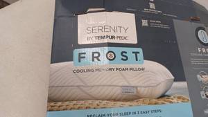 lot 11013 image: Serenity by Tempur-Pedic Frost Cooling Memory Foam Pillow, 1 Pillow