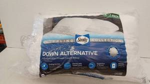 lot 11029 image: Sealy Sterling Collection Down Alternative King Pillows 2-Pack