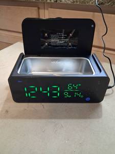 lot 35 image: WISHLUCK Ultrasonic Jewelry Cleaner with Digital Clock Display
