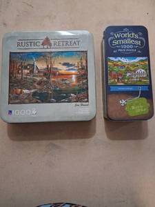 lot 44 image: Rustic Retreat 1000 Piece Puzzle by Sure-Lox Comforts of Home