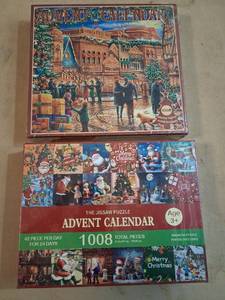 lot 46 image: BTYEEUYI Christmas Advent Calendar Jigsaw Puzzle 1008 Pieces YJ-24P