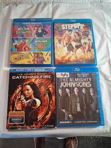lot 165 image: Blu-ray Movie Collection 6 Titles Austin Powers, Step Up, Hunger Games, Almighty Johnsons