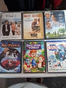 lot 181 image: 6-Disc DVD Movie Lot What If, The Mexican, Seven Days in Utopia, Inuyasha, Once Upon a Forest, Eight Crazy Nights