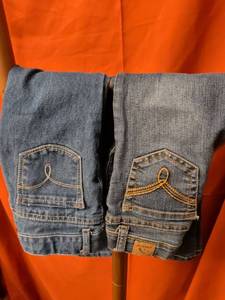 lot 10 image: Girls Jordache Bootcut Jeans Size 5 Regular 2-Piece Lot