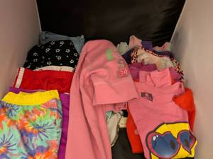 lot 12 image: Childrens Clothing Bundle Multiple Shorts Pants Colorful Prints sizes 1416