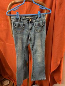 lot 15 image: Childrens Denim Jeans with Flap Pockets size 12