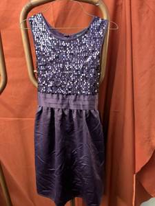 lot 19 image: Girls Disorderly Plus Size 18 12 Sequin Dress Purple