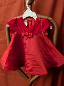 lot 21 image: George 2-Piece Infant Dress 0-3 Months Red